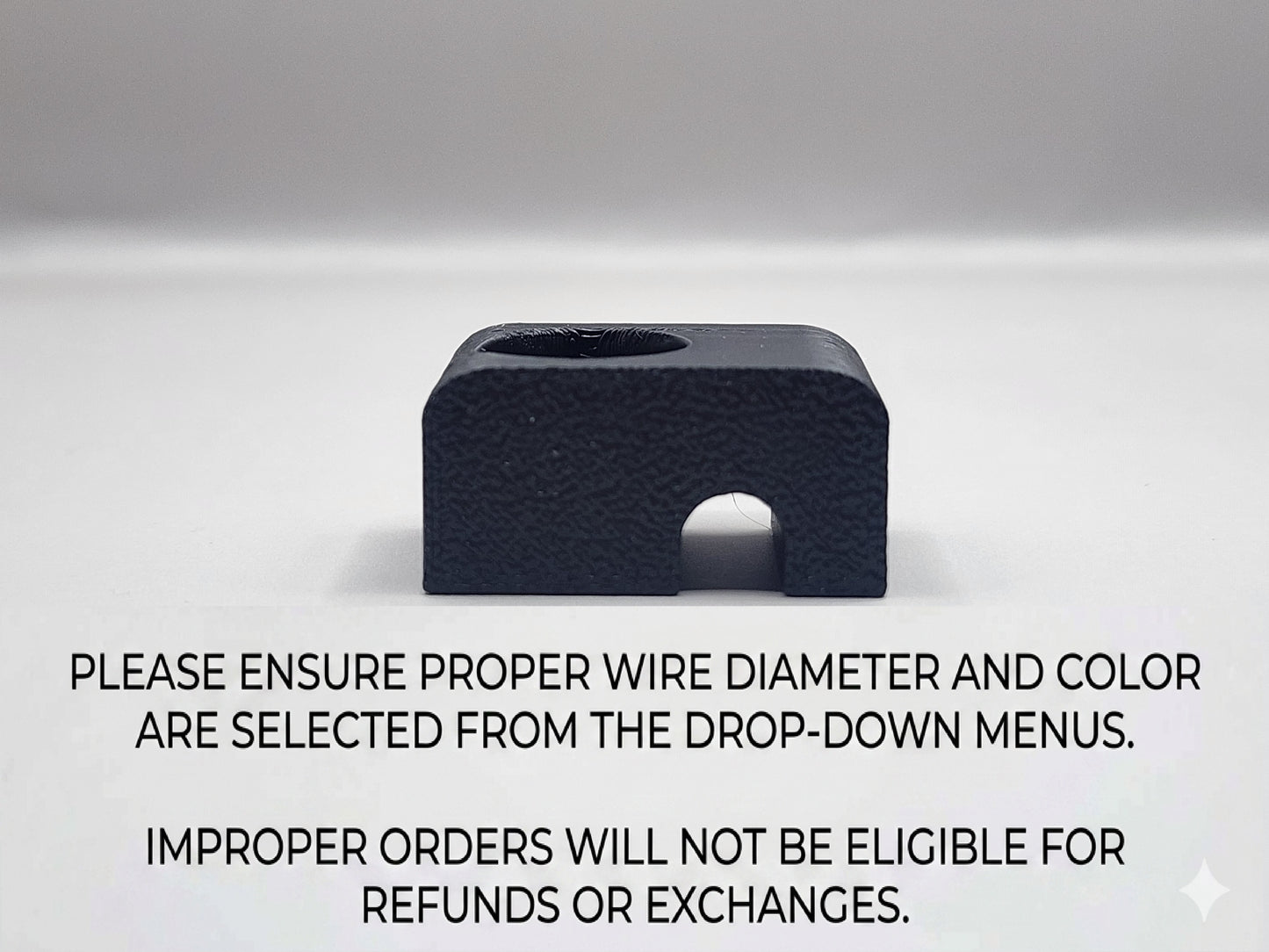 10 Pack Custom Diameter Single RCA or Speaker Wire Clamp