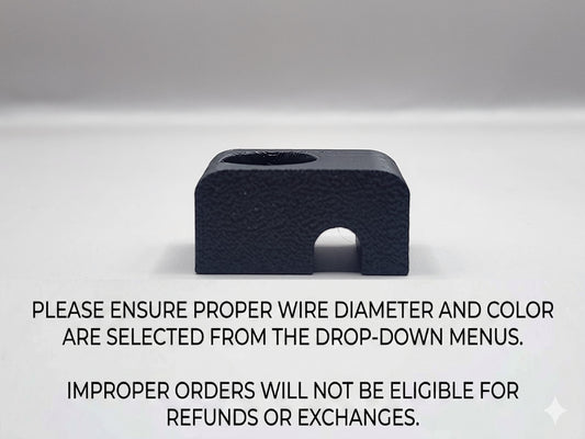 10 Pack Custom Diameter Single RCA or Speaker Wire Clamp